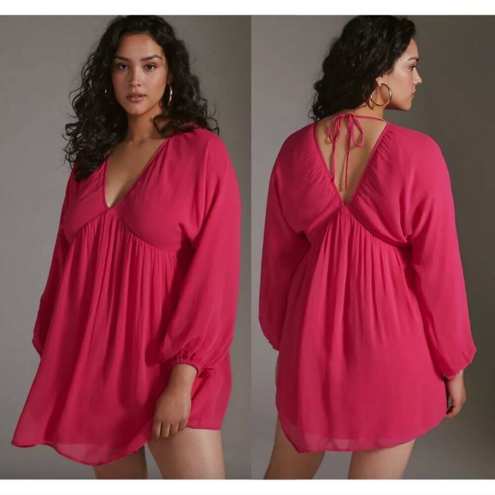 Anthropologie Forever That Girl Pink Mini Dress